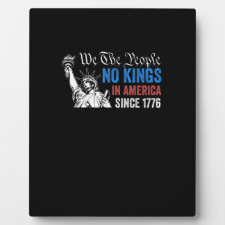 No Kings In America Since 1776 Retro Classic Fotoplaat