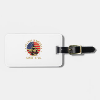 No Kings In America Since 1776 US Flag Patriotic Bagagelabel