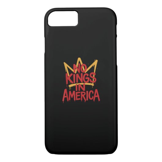 No Kings In America Street Art Political Creative Case-Mate iPhone Case (Achterkant)