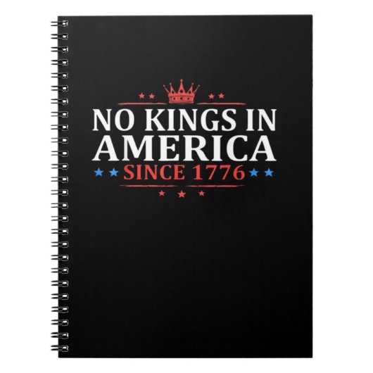 No Kings In America United States Independence Cla Notitieboek (Voorkant)