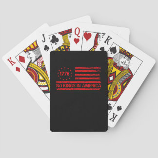 No Kings In America United States Independence Cla Pokerkaarten