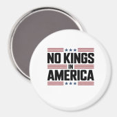 No Kings In America USA Creative Style Magneet (Voorkant / Achterkant)