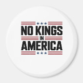 No Kings In America USA Creative Style Magneet (Voorkant)