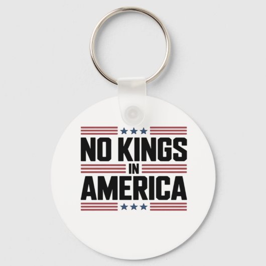 No Kings In America USA Creative Style Sleutelhanger (Voorkant)