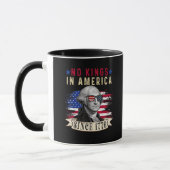No Kings In America USA Flag Retro Cool Style Mok (Links)