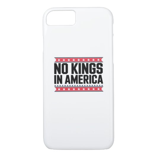 No Kings In America USA Minimal Clean Case-Mate iPhone Case (Achterkant)