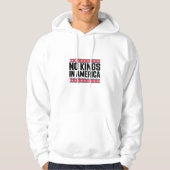 No Kings In America USA Minimal Clean Hoodie (Voorkant)