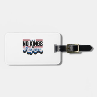 No Kings In America USA Retro Classic Bagagelabel