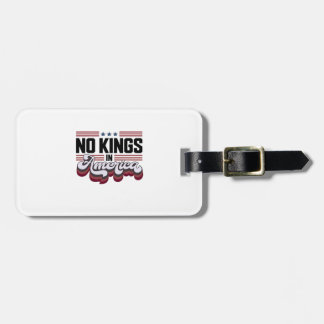 No Kings In America USA Retro Classic Bagagelabel