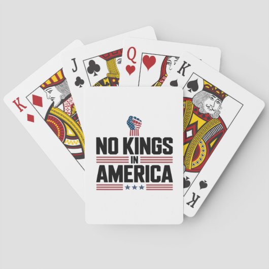 No Kings In America USA Retro Classic Pokerkaarten (Achterkant)