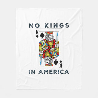 No Kings In America We The People Creative Style Fleece Deken