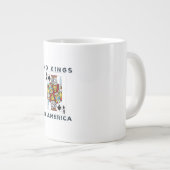 No Kings In America We The People Political Creati Extra Grote Beker (Voorkant rechts)