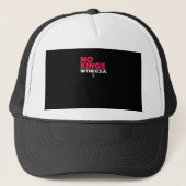 No Kings In The USA Trendy Graphic Trucker Pet (Voorkant)