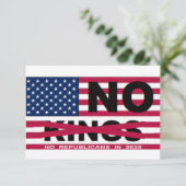NO KINGS KAART (Staand voorkant)