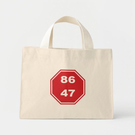 NO KINGS  MINI TOTE BAG (Voorkant)