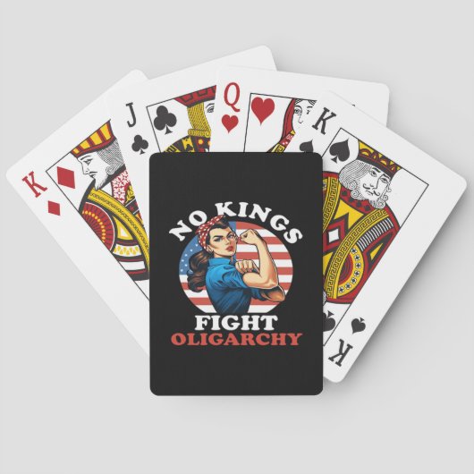 No Kings Oligarchy Retro Classic Pokerkaarten (Achterkant)