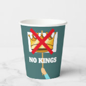 No Kings Paper Cup Papieren Bekers (Achterkant)