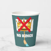 No Kings Paper Cup Papieren Bekers (Voorkant)