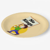 No Kings Paper Plate Papieren Bordje (Gekanteld)