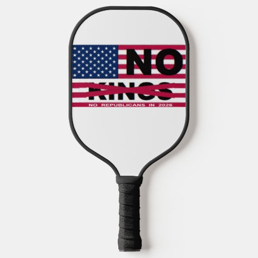 "NO kings" Pickleball Paddle (Voorkant)