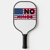"NO kings" Pickleball Paddle (Achterkant)