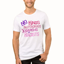 No Kings -- Pink Version Mannen 2-zijdig T-shirt