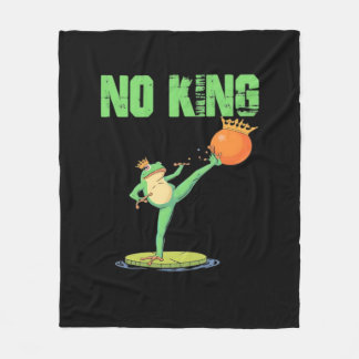 No Kings Portland Frog Protest – Funny Anti-Author Fleece Deken