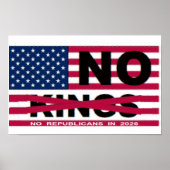 NO KINGS POSTER (Voorkant)