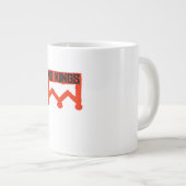 No Kings Protest Graphic Grunge Crown American Cl Extra Grote Beker (Voorkant rechts)