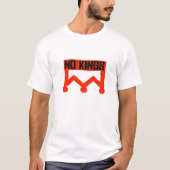 No Kings Protest Graphic Grunge Crown American Cl T-shirt (Voorkant)