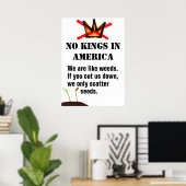 No Kings Protest poster - Nous sommes comme les ma (Bureau à domicile)