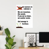 No Kings Protest poster - We are like weeds - II (Bureau à domicile)