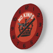 No Kings Protest Symbol Grote Klok (Hoek)