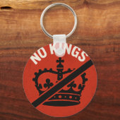 No Kings Protest Symbol Sleutelhanger (Voorkant)