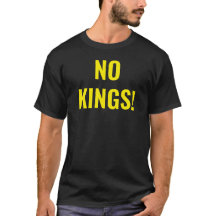 No Kings Protest Zwart T-shirt