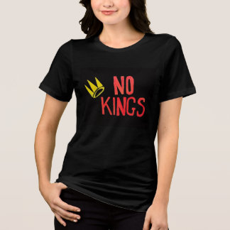 No Kings Proud to be An American Sign Tri-Blend Shirt