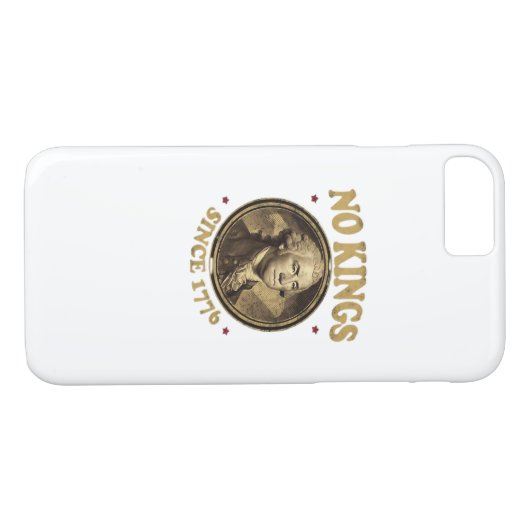 No Kings Since 1776 Classic Case-Mate iPhone Case (Achterkant (Horizontaal))