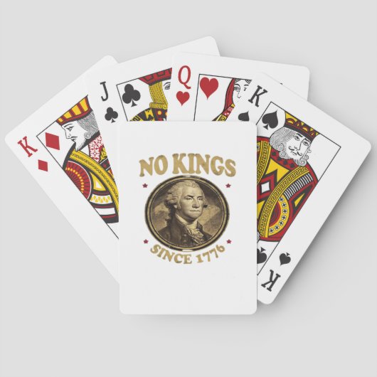 No Kings Since 1776 Classic Pokerkaarten (Achterkant)