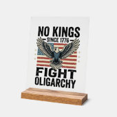 No Kings Since 1776 Patriotic Eagle Vintage Shirt  (Angle)