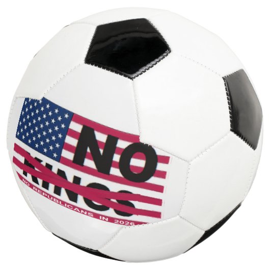 "NO kings" Soccer Ball Voetbal (Drie kwart)