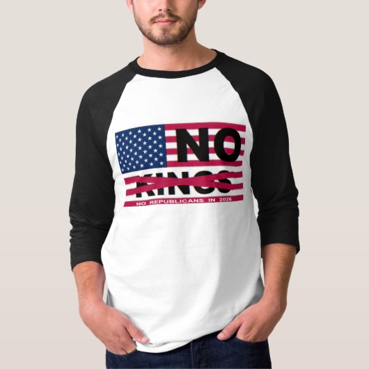 "NO kings" T-shirt (Voorkant)
