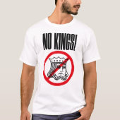NO KINGS - Trump-protest - T-shirt (Voorkant)