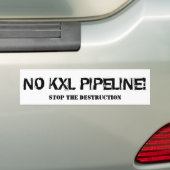 NO KXL-Bumpersticker Bumpersticker (Op auto)
