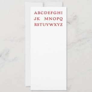 No L "Joke" Alphabet (Noel) Feestdagenkaart