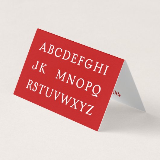 No L Mini Carte de Noël de plaisanterie (Devant)