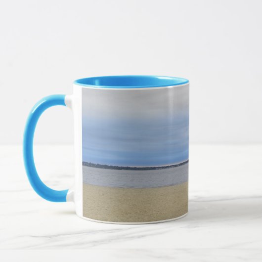 No Lifeguard on Duty Two-Tone Mug (Gauche)