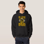 No Limit boundaries and rules only obstacles Hoodie (Voorkant volledig)