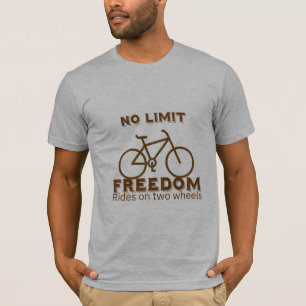 No Limit Freedom-fiets T-shirt voor mannen Fiets