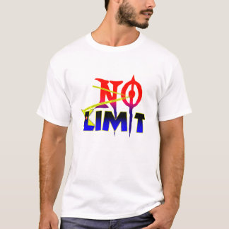 No Limit, Motiverende Typografie T-Shirt