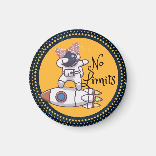 No Limits Baby Meisje Douche Uitnodiging Magneet (Voorkant)